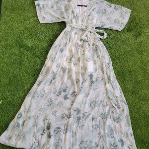 Baltic Born Sage Floral Maxi Dress- Size Large